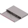 ZVK EasyLan Šķiedru optikas sadales panelis Basic LSB0B224 Grade C 1U 12 porti 12x LC-Duplex OM4