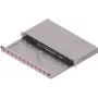 ZVK EasyLan Šķiedru optikas sadales panelis Basic LSB0B224 Grade C 1U 12 porti 12x LC-Duplex OM4