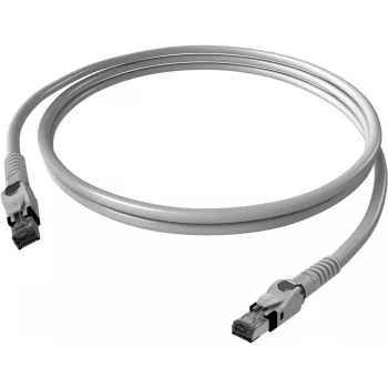 EASYLAN VarioBoot Cat.6A S/FTP Patch Cable Grey 1m
