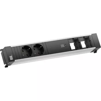 Bachmann POWER FRAME 2x Schuko Kontaktligzdas 1x USB-C Lādētājs 2x CM Sloti 0,2m GST18
