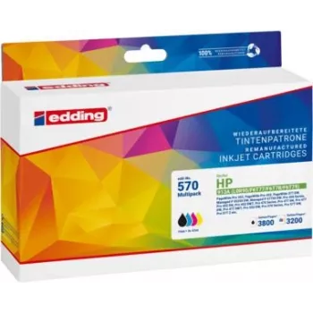 EDDING tintas kasetne 18-570 saderīga ar HP 913A melna/cilana/magenta/dzeltena 4 iepakojums