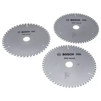BOSCH POWERTOOLS PRO Wood Circular Saw Blade 216 mm (3 gabalu akcijas komplekts)