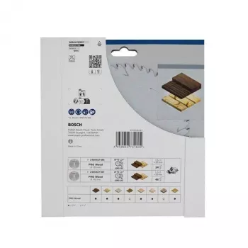BOSCH POWERTOOLS PRO Wood Bezvadu Ripzāģa Asmens 165 mm (2 gab. komplekts)