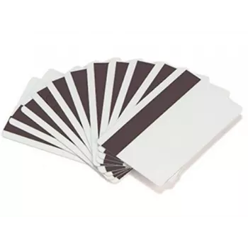 ARTDEV Blank Plastic Card - 30mil 0,76mm ar neprogrammētu Lo-Co magnētisko joslu - Balta