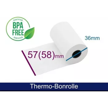 ARTDEV Termopapīra ruļļi 57mm x 15m 55g Balts