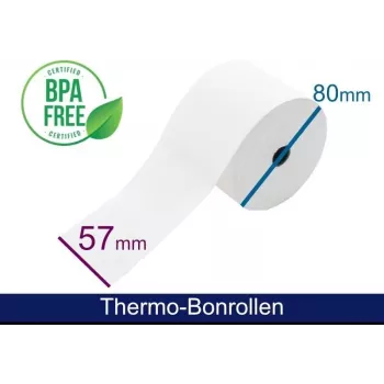 ARTDEV Termopapīra ruļļi - 57 80 12 B/D max./K Balts 78m 55g