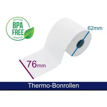 ARTDEV Thermopapīra ruļļa 76x62x12 mm Balts 50 m