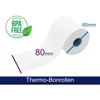 ARTDEV Termopapīra ruļļi 80x80x25 mm Balti 72m 55g 50 ruļļi/pakā