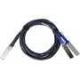 BlueLAN Passive 200GBASE-CR4 QSFP56 uz 2x100GBASE-CR QSFP56 Breakout Direct Attach Copper kabelis, 1 metrs