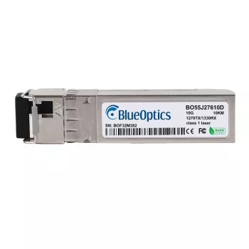 BlueOptics BO55J27610D Compatible Ruckus 10G-SFPP-BXU-S SFP+ Bidi uztvērējs, LC-Simplex, 10GBASE-B, 10 km