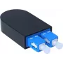 BlueOptics Loopback Adapter SC Duplex Singlemode SM 9/125µm Keramikas Ferrule Zils
