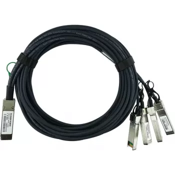 BlueOptics 40G QSFP+ uz 4x SFP+ pasīvais tiešā savienojuma vara sadales kabelis, 3m, zils