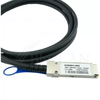 BlueOptics 100G QSFP28 uz QSFP28 Pasīvais Tiešā Pievienojuma Vara Kabelis 3m