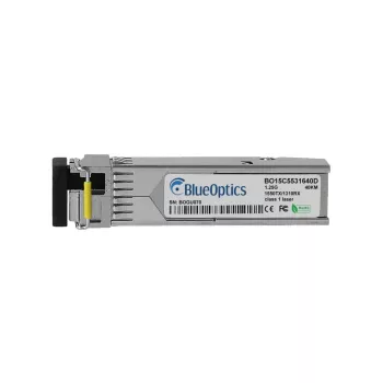 BlueOptics BO15C5531640D saderīgs Synology SFP-BXD53-40KM SFP raiduztvērējs, LC Simplex, 1000BASE-BX, 40 km