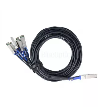 BlueOptics Dell EMC saderīgs BlueLAN DAC 200GBASE-CR8 QSFP-DD uz 8x SFP28 sadalīšanas kabelis 3m