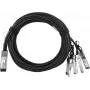 BlueOptics Dell 470-AAGD BlueLAN Passive 40GBASE-CR4 QSFP uz 4x10GBASE-CR SFP+ Direct Attach Breakout kabelis, 1m