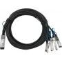 BlueOptics Huawei 02311MPB BlueLAN SC282701L5M26 Passive 100GBASE-CR4 QSFP28 uz 4x25GBASE-CR SFP28 Direct Attach Breakout kabelis, 5 metri