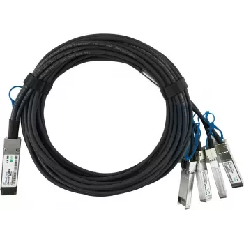 BlueLAN saderīgs NVIDIA 980-9I48M-00C01A-NV pasīvais Ethernet 100GBASE-CR4 QSFP28 uz 4x25GBASE-CR SFP28 tiešās pievienošanas sadales kabelis, 2m, AWG26