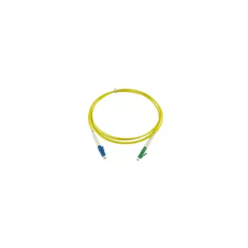 BlueOptics Simplex Fiber Optikas Pievienošanas Kabelis, LC-UPC uz LC-APC, Vienmoda OS2, 20m, Dzeltens