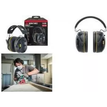 3M WorkTunes Connect 90563E Dzirdes aizsargs ar Bluetooth, Melns/Dzeltens