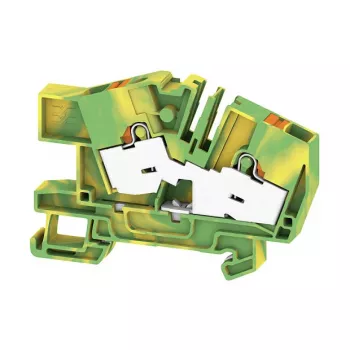 Weidmüller AITB 6 BB 2C PE Aizsargzemējuma spaiļu bloks, PUSH IN, 6 mm², 41 A, 800 V, Zaļš/Dzeltens