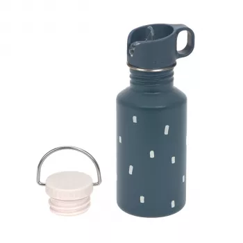 Lassig Happy Prints Nerūsējošā tērauda pudele ar papildu sporta vāciņu 500 ml tumši zilā krāsā