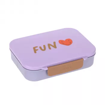 Lassig Bento 12100157012 Little Gang Heart Purple Bento Box