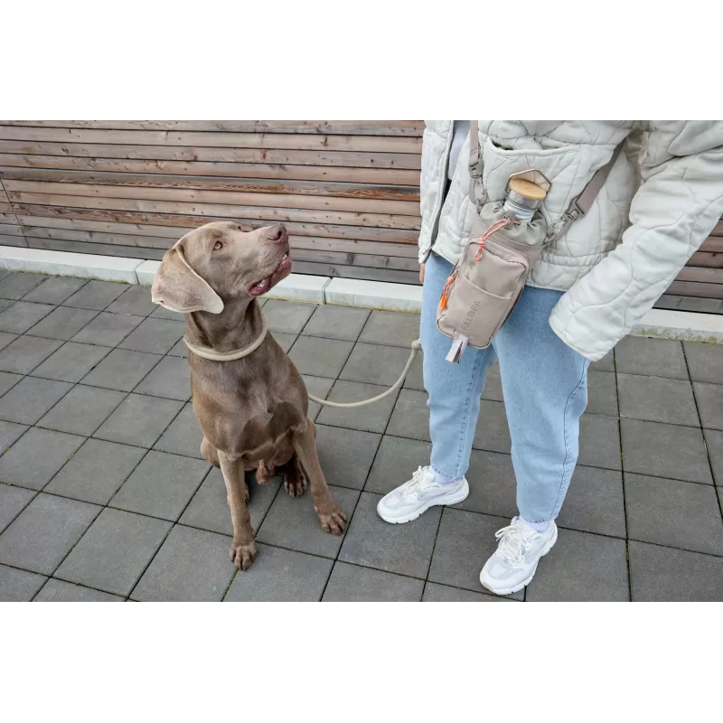 PALOPA 2-in-1 pudeles turētājs un kārumu soma Boudi Taupe