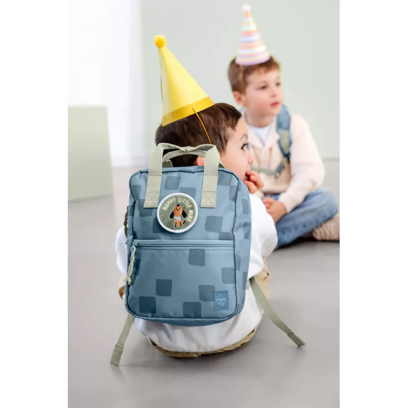 Lassig mini kvadrātveida mugursoma Pattern Party Blue
