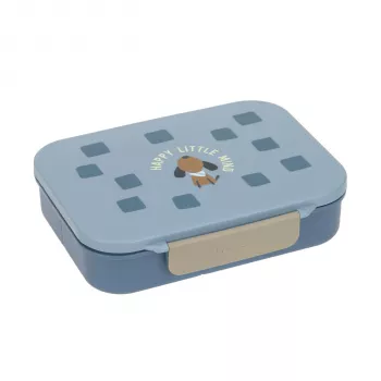 Lassig Lunchbox Bento ar nodalījumiem Pattern Party Blue/Green
