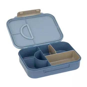Lassig Lunchbox Bento ar nodalījumiem Pattern Party Blue/Green