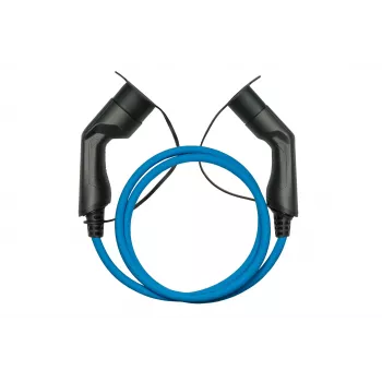kabelmeister® EV uzlādes kabelis Mode 3, Type 2 spraudnis pret ligzdu, 3-fāžu, 16 A, 11 kW, zils, 5 m