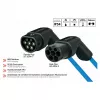 KABELMEISTER Mode 3 Type 2 EV uzlādes kabelis 11 kW 16 A 3 fāzes spirālveida 5 m melns