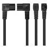 Kabelmeister strāvas kabelis Schuko spraudnis tips E+F (90° leņķī) uz IEC C15 ligzdu (taisns), 1,8 m, melns