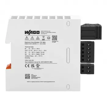 WAGO 787-3664 Elektroniskais ķēdes pārtraucējs 4 kanāli 24 V DC
