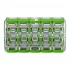 WAGO 221-430 COMPACT 2-dzīslu savienotājs, 0,2-4 mm², 15 gab., Green Range