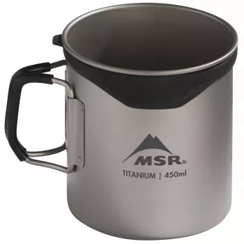 MSR Titan Cup 450ml - Īpaši viegla titāna kempinga krūze