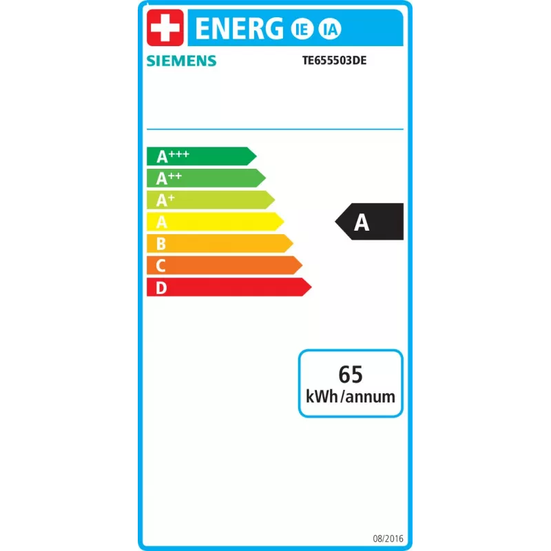 Siemens EQ.6 TE655503DE Pilnībā automātiska kafijas automāts ar keramikas dzirnaviņām, TFT displejs, 1500 W, melns