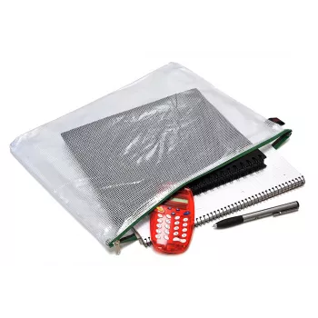 FolderSys rāvējslēdzēja maciņš B4 caurspīdīgs PVC 0,2 mm