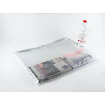 FolderSys A3 dokumentu soma ar rāvējslēdzēju, caurspīdīgs PVC