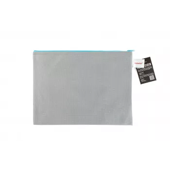 FolderSys A4 rāvējslēdzēja soma pelēka necaurspīdīga neausta PP 270 x 350 mm
