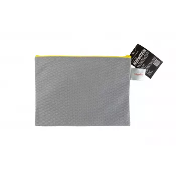 FolderSys A5 pelēks necaurspīdīgs neausta PP rāvējslēdzēja maciņš 190 x 255 mm
