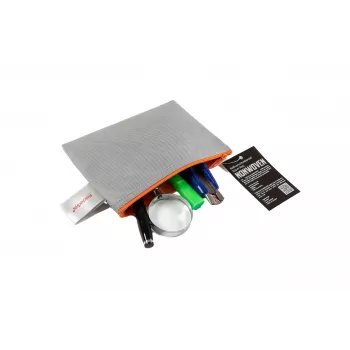 FolderSys rāvējslēdzēja maciņš A6 pelēks necaurspīdīgs neausts PP 125 x 180 mm