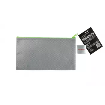 FolderSys rāvējslēdzēja maciņš DL pelēks necaurspīdīgs neausta PP 120 x 220 mm