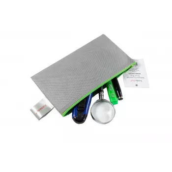 FolderSys rāvējslēdzēja maciņš DL pelēks necaurspīdīgs neausta PP 120 x 220 mm