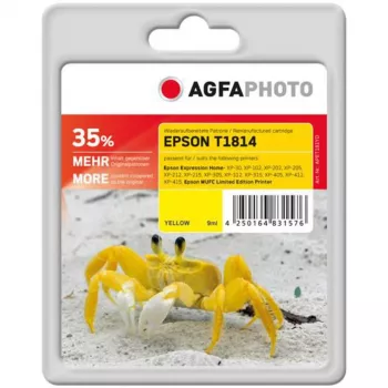 AGFAPHOTO APET181SETD Tintes kasetņu komplekts - Melna, Ciāna, Fuksīna, Dzeltena (4 iepakojumā) Saderīgs ar Brother LC-1100