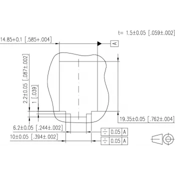MetzConnect E-DAT subway 6x8(8) GB3 Tukšs Datu Savienojuma Bloks - Cat6 - 6x RJ45 - Pērļu Balts - Bez Moduļiem (1309360601-E)