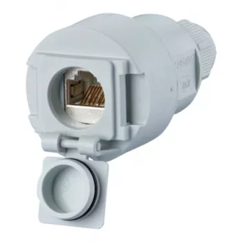 Metz Connect Cat.6A RJ45 Savienotājs 1-Ports Gaiši Pelēks 1309515003-E