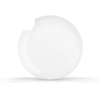FIFTYEIGHT PRODUCTS FIFTYEIGHT 2 kūku šķīvji ar koduma malu Ø 20 cm Balts