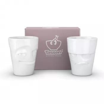 FIFTYEIGHT PRODUCTS 350ml Krūze - Grumpy & Mischievous Balta